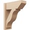 Ekena Millwork 8-in W x 20-in D x 24-in H Funston Slat Rough Cedar Woodgrain TimberThane Outlooker, Primed Tan OUTUR080X20X24FST24RCPR - alternate 1